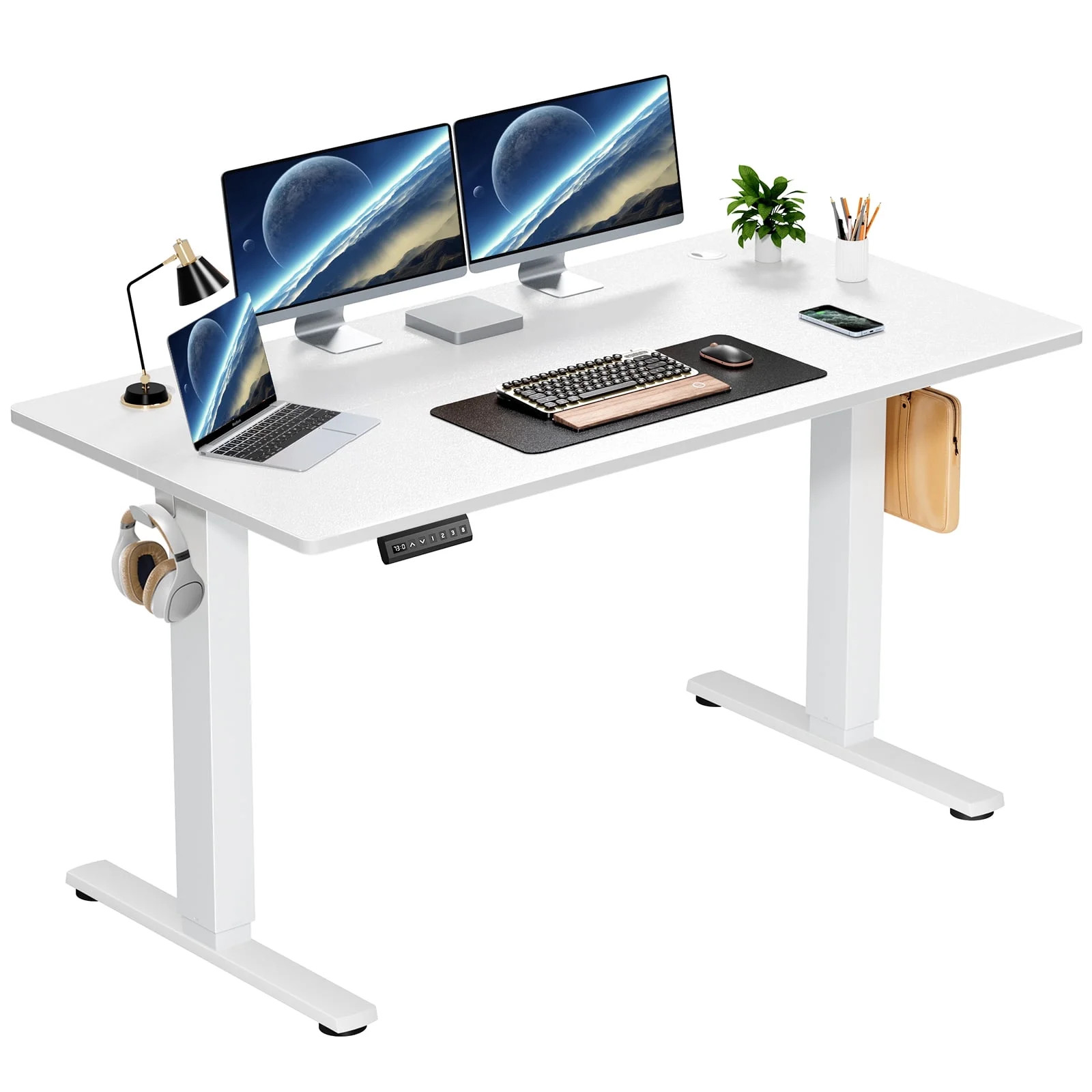 Yoyomax Electric Standing Desk, Height Adjustable Desk, 55 x 24 Inches Ergonomic Stand up Desk wi... | Walmart (US)