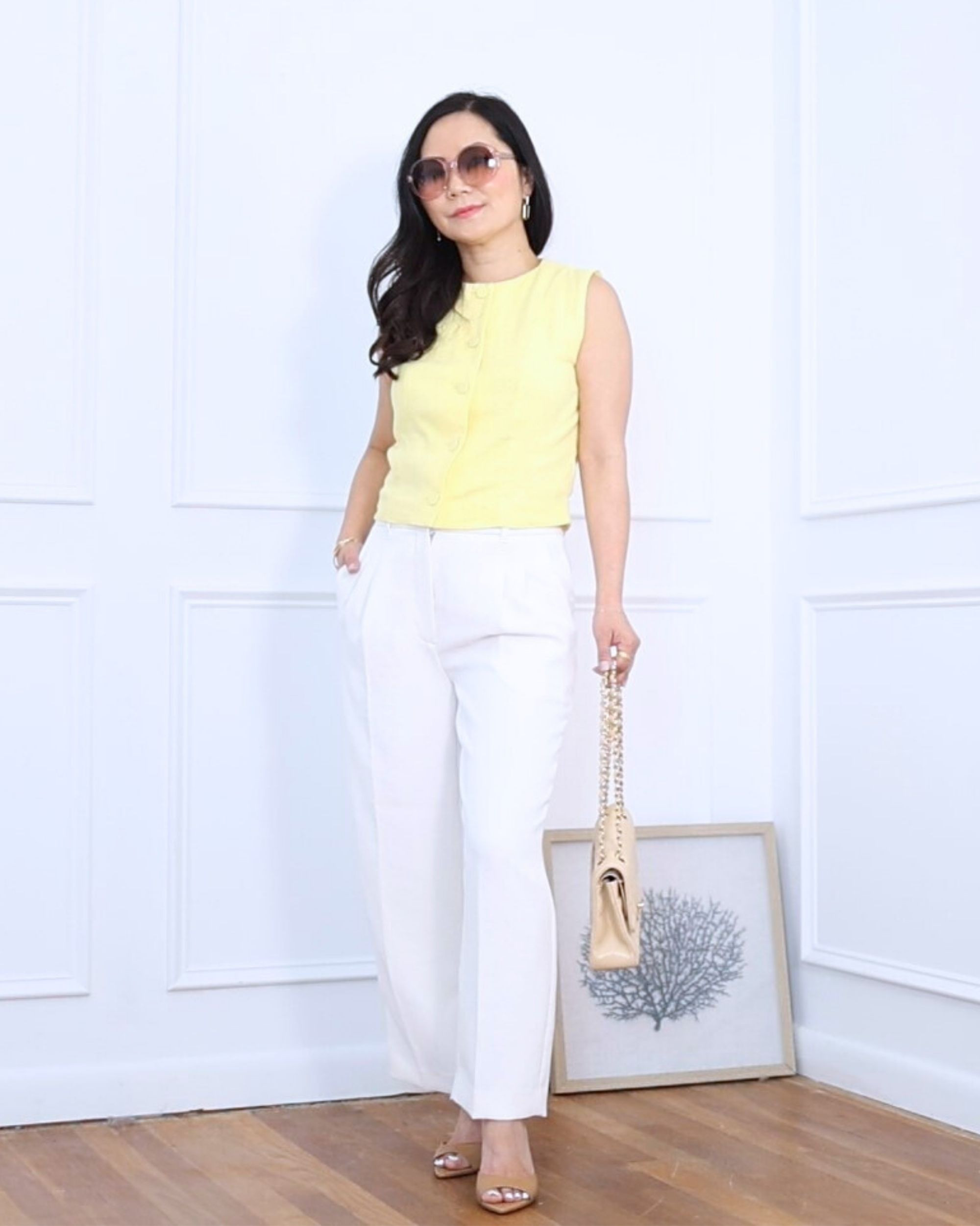 This butter yellow linen top feels so fresh and airy. Perfect for warm days. Styled it with wide leg pants from Amazon (great petite-friendly length!) and heels for a clean, polished look. I'm 5'2, wearing size S.

 

 #LTKOver40 #LTKPetite #LTKStyleTip