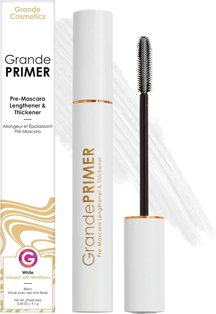 Grande Cosmetics GrandePRIMER Pre-Mascara Lengthener & Thickener with Peptides - Smudge-Proof, Wa... | Amazon (US)