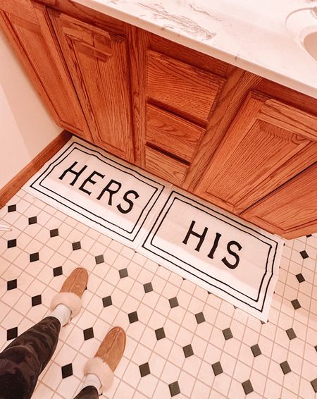 His and hers bathroom floor rugs

#LTKfindsunder50 #LTKhome