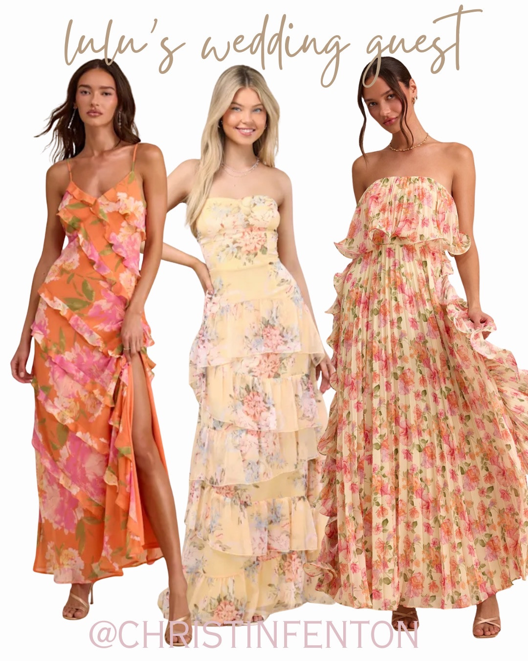 Lulus summer dresses, wedding guest dress, maxi dresses, midi dress, mini dress, anniversary dress, engagement photoshoot dress, bridesmaid dress, celebration dress, baby shower dress, maid of honor dress, mother of the bride dress, cocktail party dress, engagement dinner dress, honeymoon dress, floral dress, satin dress, formal dress  @shop.ltk #liketkit #lulusdresses #lulus #lovelulus 🥰 Thanks for being here & shopping with me! 🤍 Xo Christin

#LTKdayinmylife #LTKWedding #LTKBeauty
