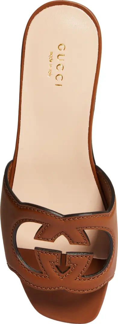 Interlocking G Cutout Slide Sandal (Women) | Nordstrom