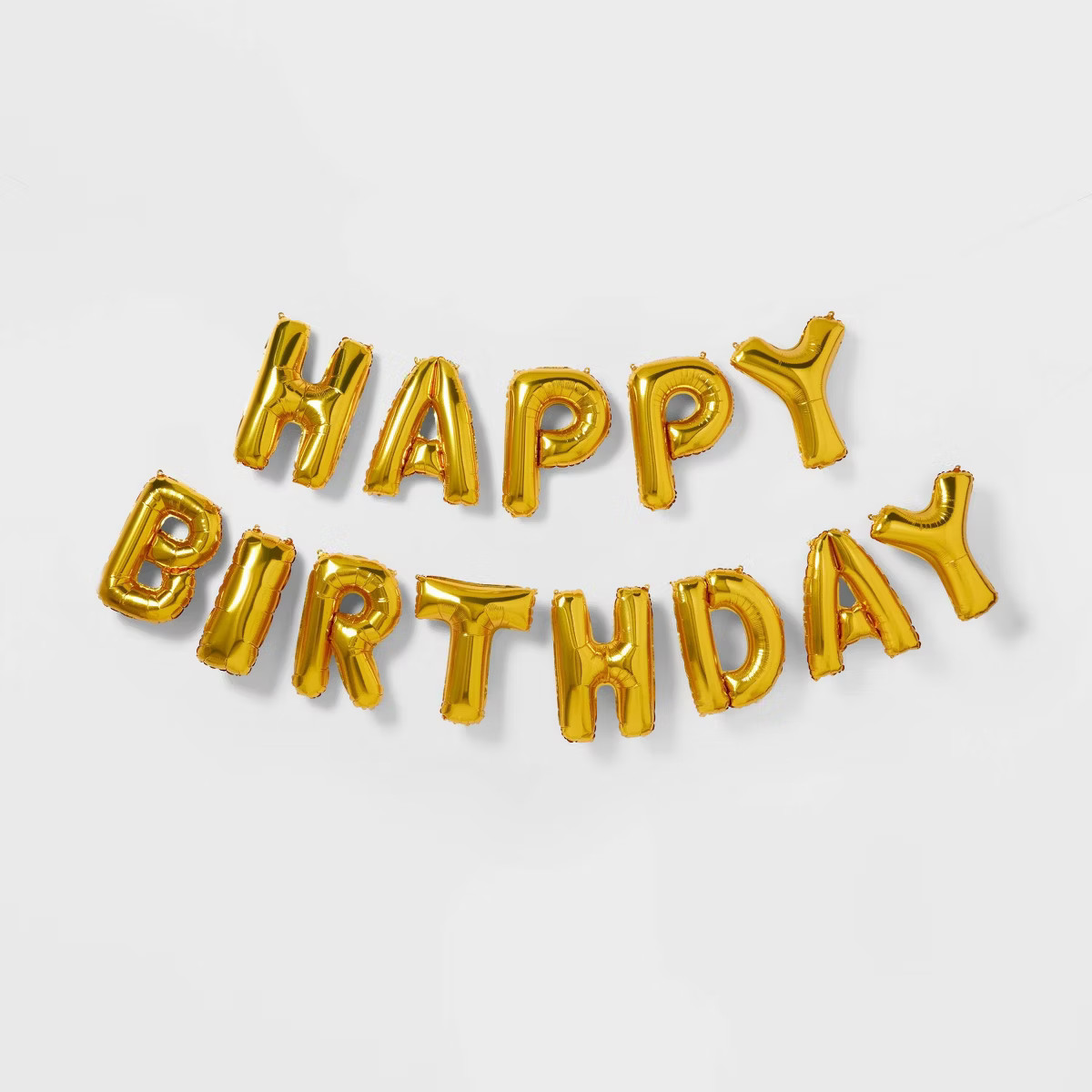 'Happy Birthday' Foil Balloon Banner Gold - Spritz™ | Target