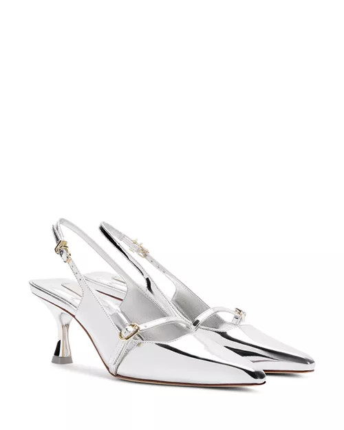 Larroudé Women's Ines Pointed Toe Slingback Pumps   | Bloomingdale's Shoes | Bloomingdale's (US)