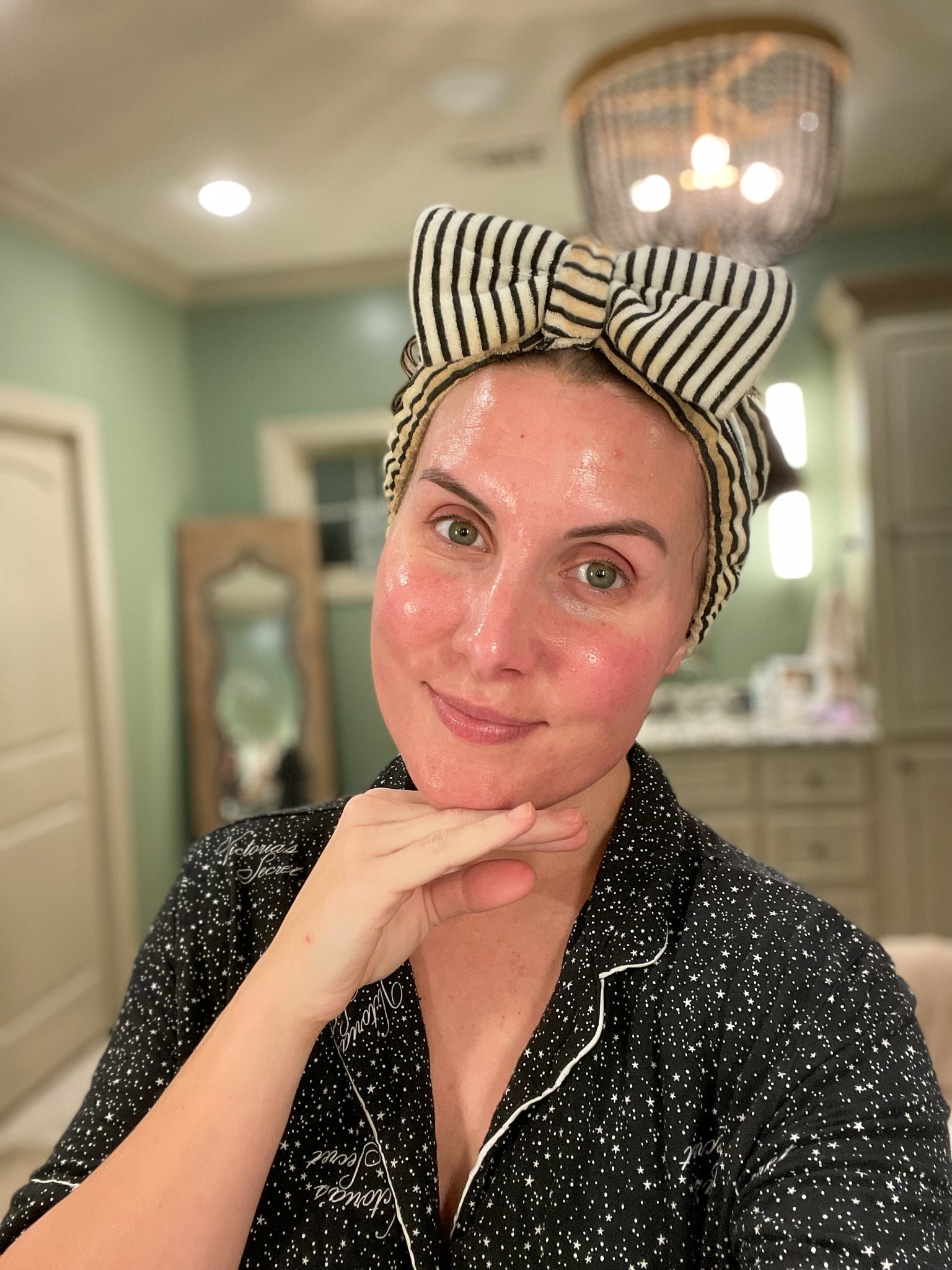 My nightly routine 🤩 I NEVER go to bed without washing my face. I’ve tried so many products over the years for my oily skin and large pores, but I have finally found a combo that makes me so stinking confident with my complexion!! 
Steps:
1. Micro exfoliant
2. Liquid exfoliant
3. Toner
4. Moisturizer
5. Serum 

#LTKhome #LTKbeauty #LTKfindsunder50