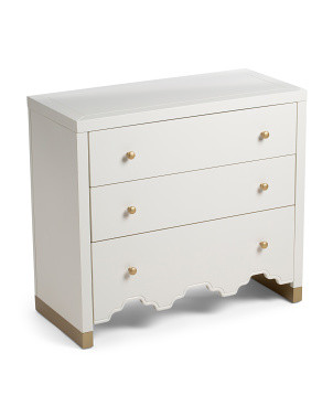 31in Three-drawer Storage Table | Furniture & Lighting | Marshalls | Marshalls
