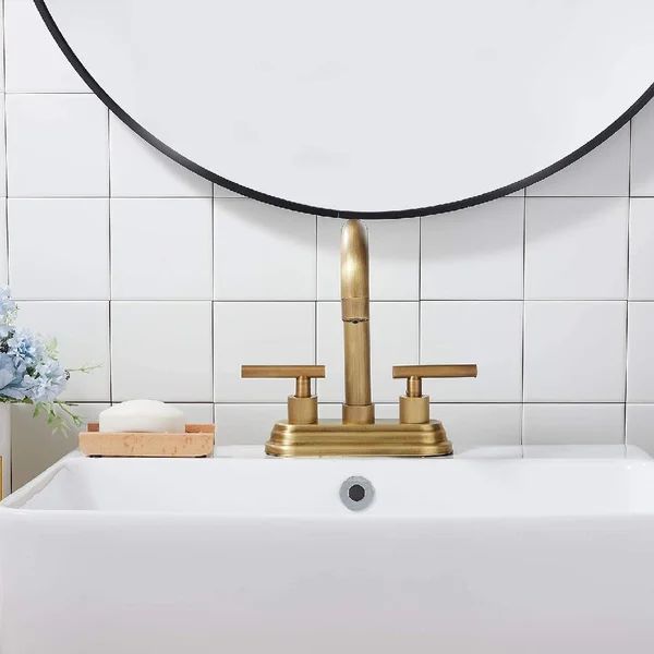 Centerset Bathroom Faucet with Drain Assembly | Wayfair North America