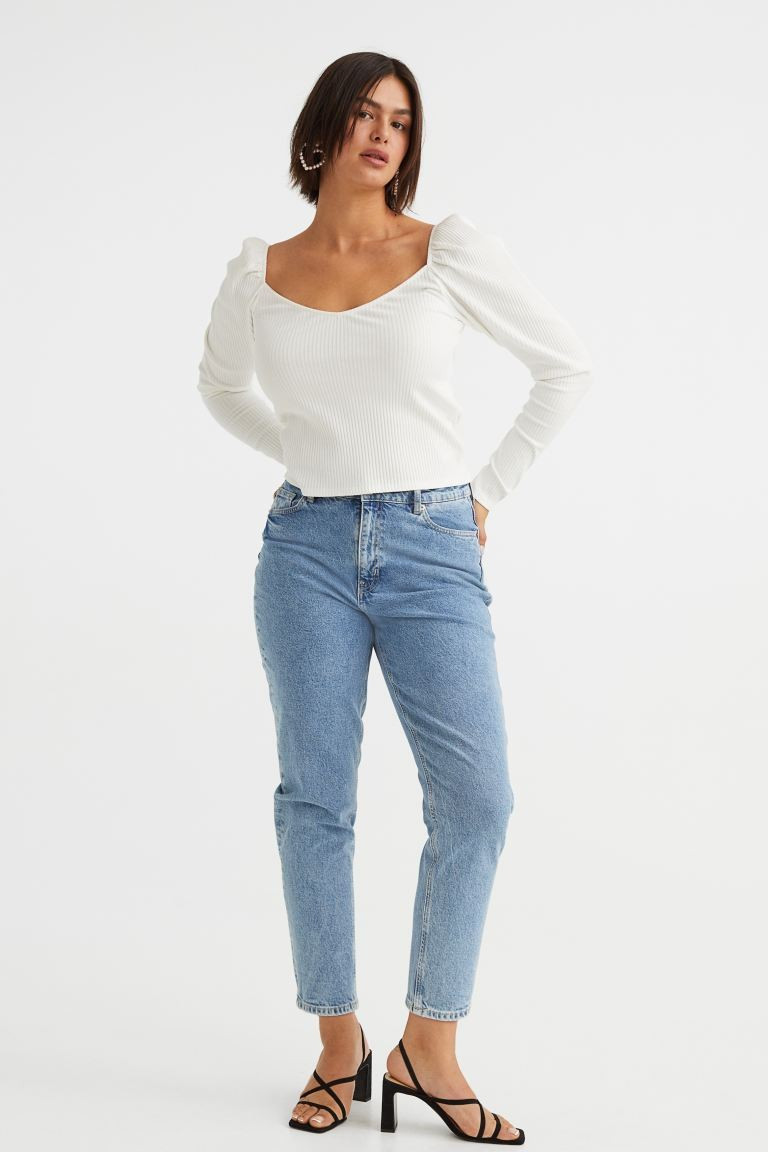 Ribbed Short Top | H&M (US + CA)