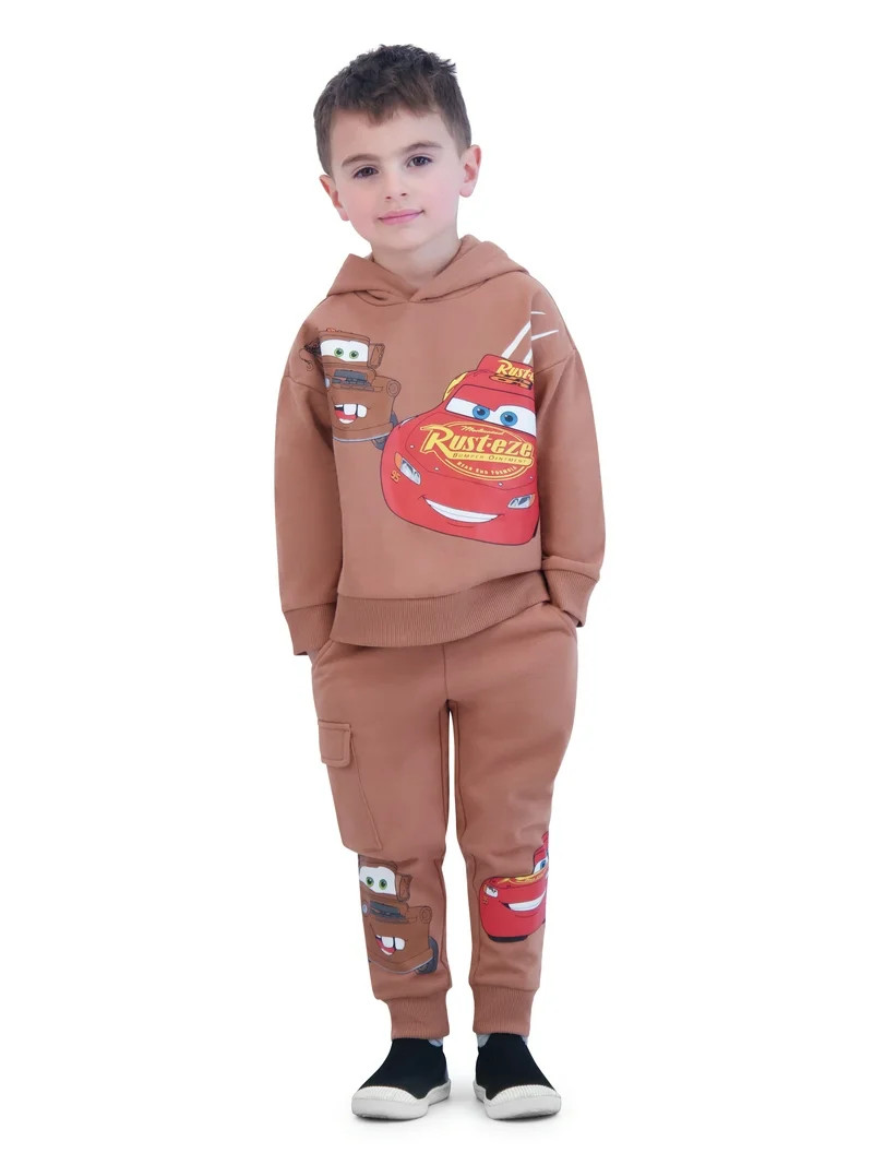 Cars Toddler Boy Hoodie and Joggers Set, Sizes 12M-5T | Walmart (US)