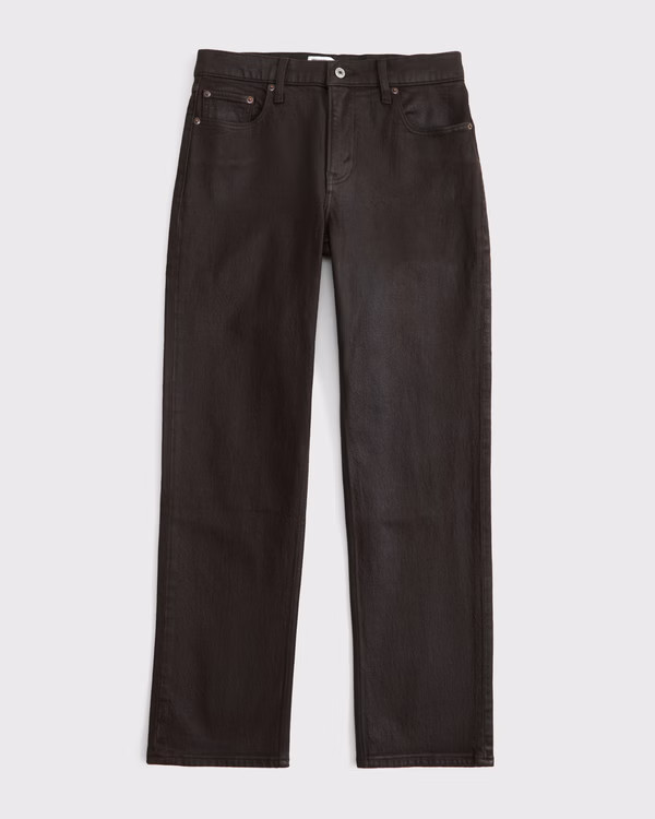 Women's Curve Love Mid Rise 90s Straight Jean | Women's Clearance | Abercrombie.com | Abercrombie & Fitch (US)