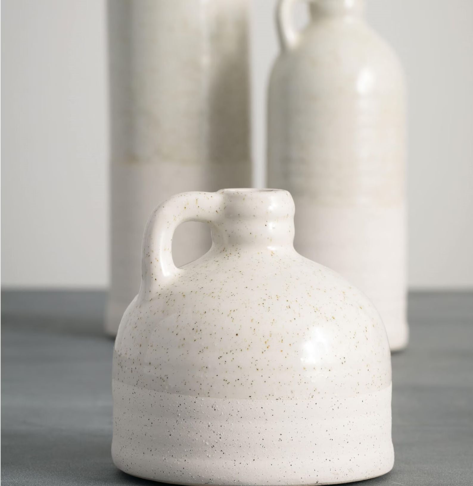 Ceramic Vase Set 3 Vase for Flowers, Mantle Table Shelf Styling Vases Decor, Modern Farmhouse Vas... | Etsy (US)