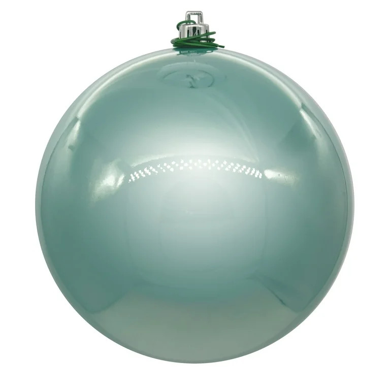 Vickerman 3" Frosty Mint Pearl UV Drilled Ball Ornament, 12 per bag. | Walmart (US)