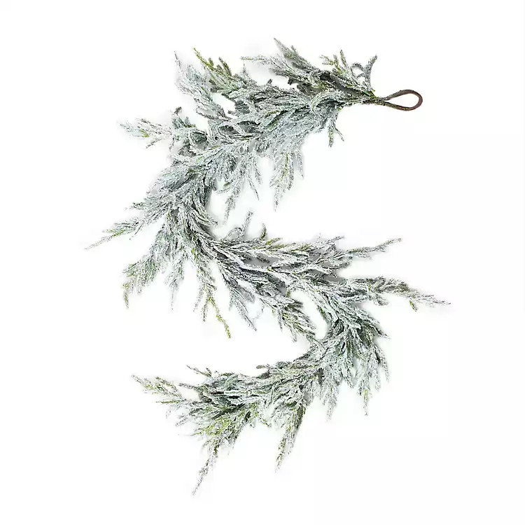 Real-Touch Flocked Norfolk Pine Garland | Kirkland's Home