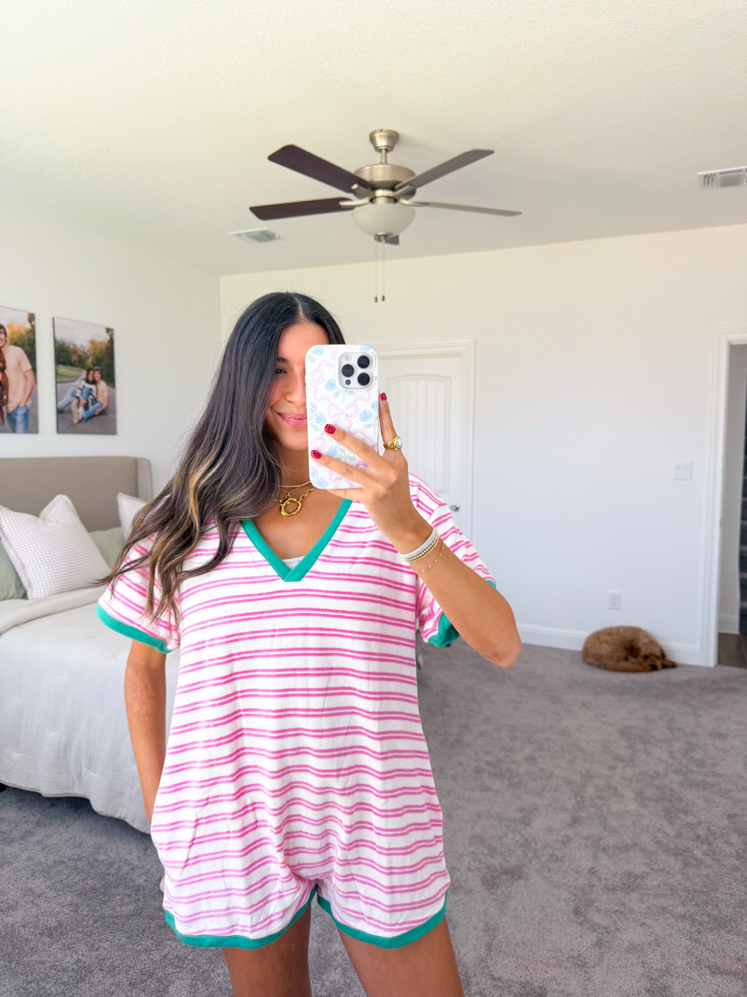 Romper from @shopheylovely on insta🩷 wearing a size medium 