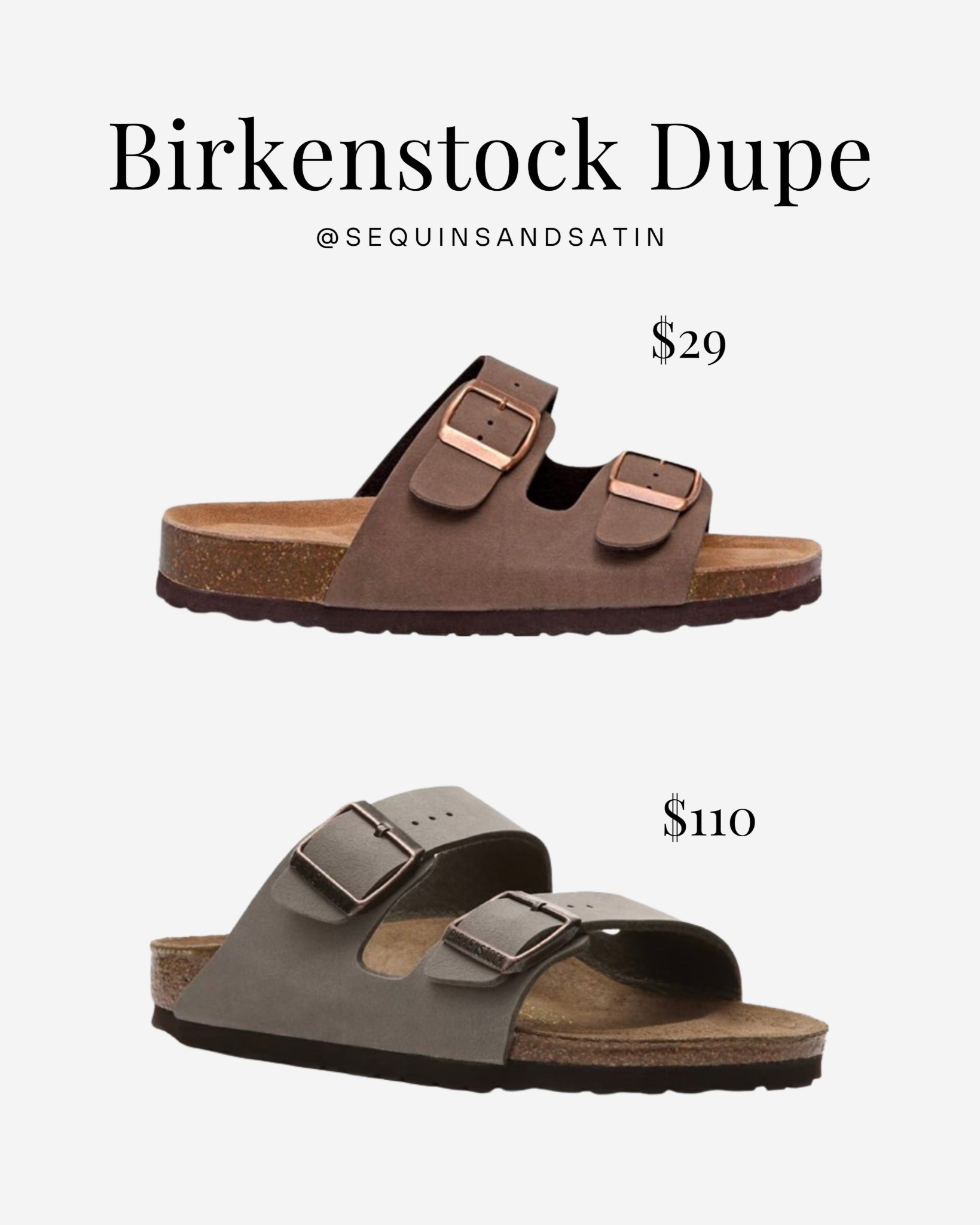 Birkenstock dupes from amazon!

I own these and they fit true to size.

Birkenstock dupes / amazon Birkenstock dupes / Birkenstock sandals dupes / Birkenstock Arizona sandals dupes / Birkenstock sandals dupes amazon / amazon dupes / summer shoes Amazon / amazon sandals / dupes

#LTKFindsUnder50 #LTKSeasonal #LTKShoeCrush