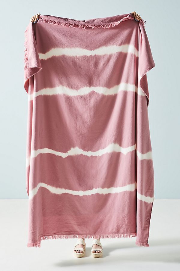 Stripe-Dyed Beach Blanket | Anthropologie (US)