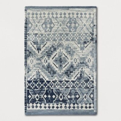 Tapestry Woven Accent Rug Turquoise - Threshold™ | Target