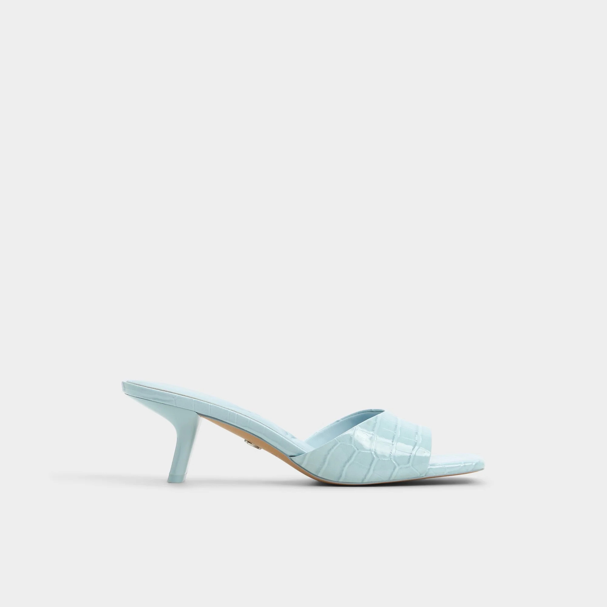Enchanting Pastel Blue Women's Heeled mules | Aldo Shoes (US)