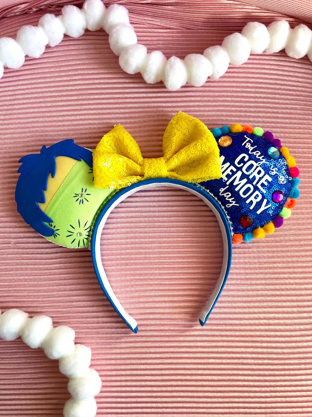 Inside Out JOY Inspired Mouse Ears: Customizable Team Core Memory Park Headband - Etsy | Etsy (US)