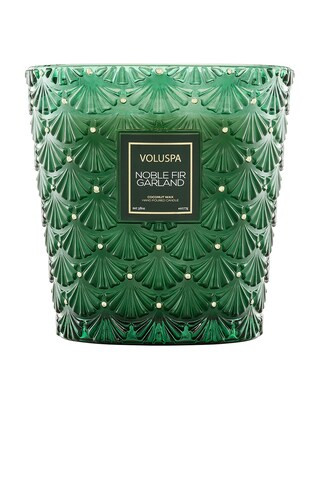 Voluspa Noble Fir Garland 3 Wick Hearth Candle from Revolve.com | Revolve Clothing (Global)