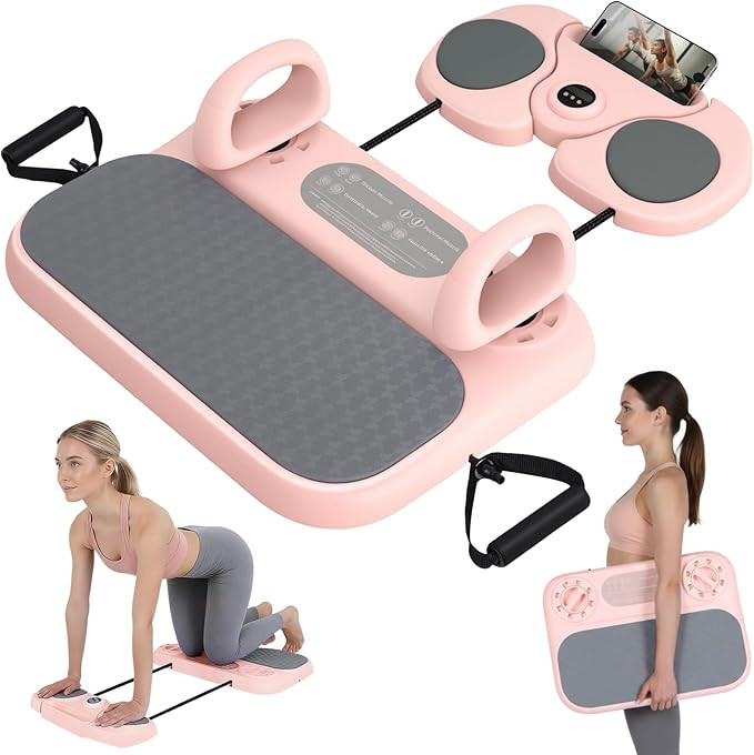 Pilates Board, 6-in-1 Pilates Reformer for Core & Full Body Workout, Portable Home Gym Equipment ... | Amazon (US)