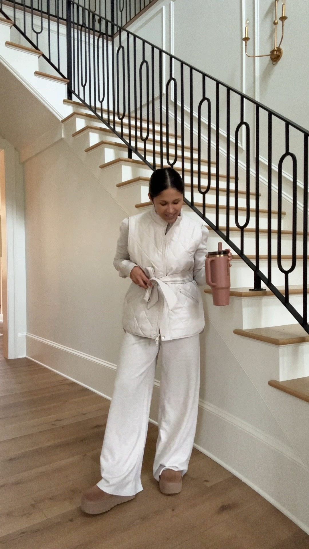 The “drop-off outfit” by @splendid and Charli Evans. So cute and comfy and comes in more colors. I’m wearing the sz small in everything. 

#LTKmomlife