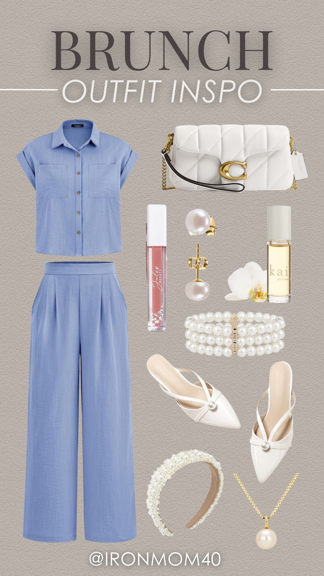 A pretty two piece set and pearl accents. Perfect for a brunch date. 

#LTKootd #LTKgrwm #LTKMidsize