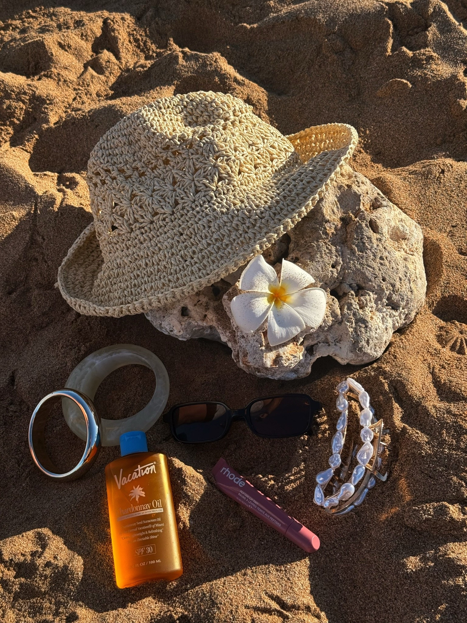Some beach details for our first full day in Maui! 

Accessories 
Beach oil 
Tanning oil

#LTKgrwm #LTKdayinmylife #LTKTravel