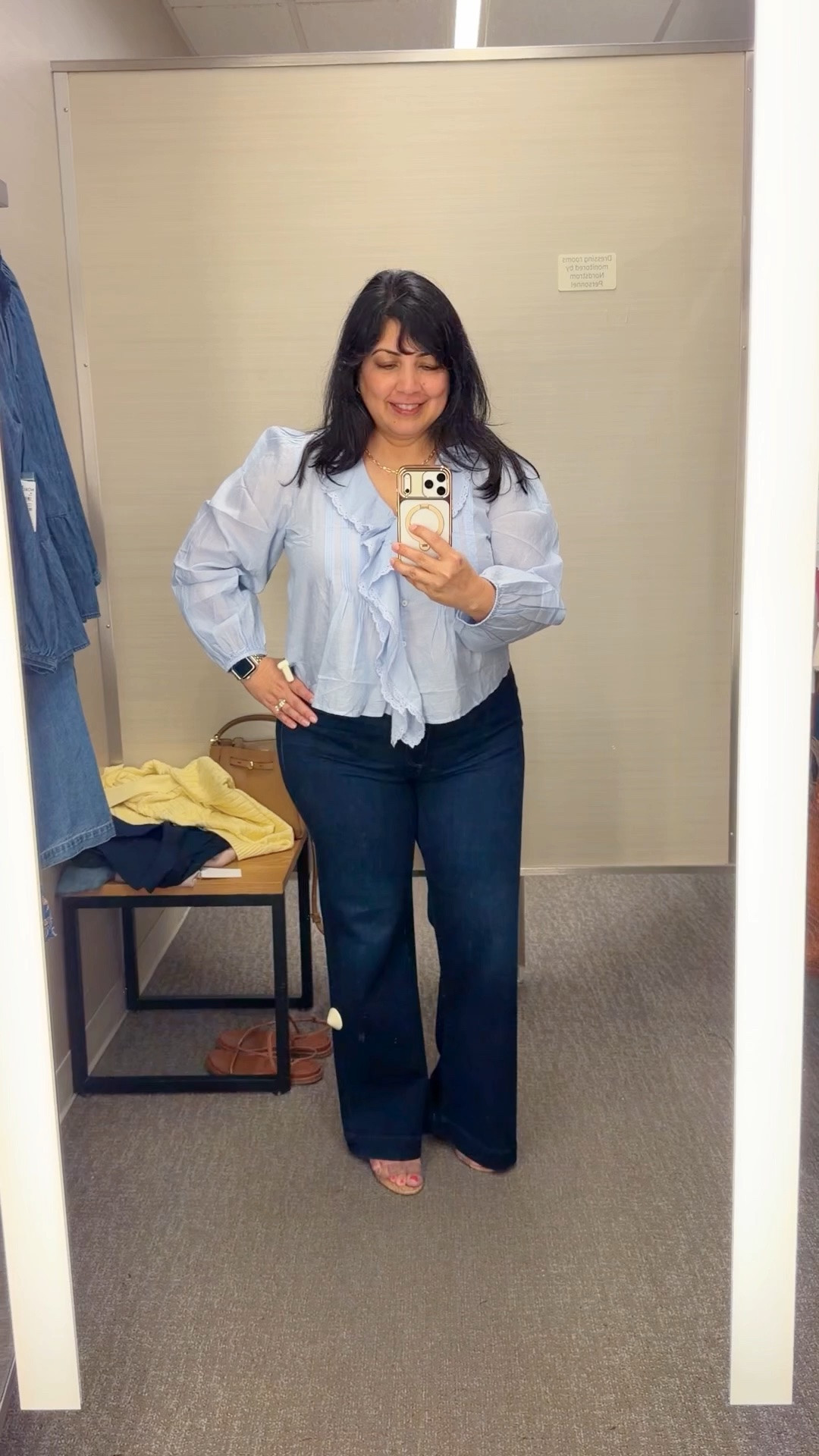 Nordstrom Anniversary Sale! The best jeans in the Nordstrom Anniversary Sale that no one is talking about! These Paige jeans are so good and so flattering, especially on an over 50 midsize petite body. So soft and stretchy and so comfortable! Available in regular and petite sizes. This dark wash is beautiful and great for business casual workwear outfits if you can wear jeans to work. Also great for summer outfits, fall outfits, winter outfits and spring outfits. You can wear them year round with different tops for everyday outfits, date night outfits or pretty much anything! 

Also loving this pretty Madewell top! I ended up loving this blouse so much more than I thought I would! The color, ruffles and all of the feminine details make it such a special piece! And it’s great for transitioning to fall in warm weather places like Florida since it’s nice and lightweight and airy! 

Both the top and jeans are currently on sale!

Madewell top size large. Paige Leenah jeans size 32 Petite. Schutz sandals.

#LTKSaleAlert #LTKOver40 #LTKWorkwear