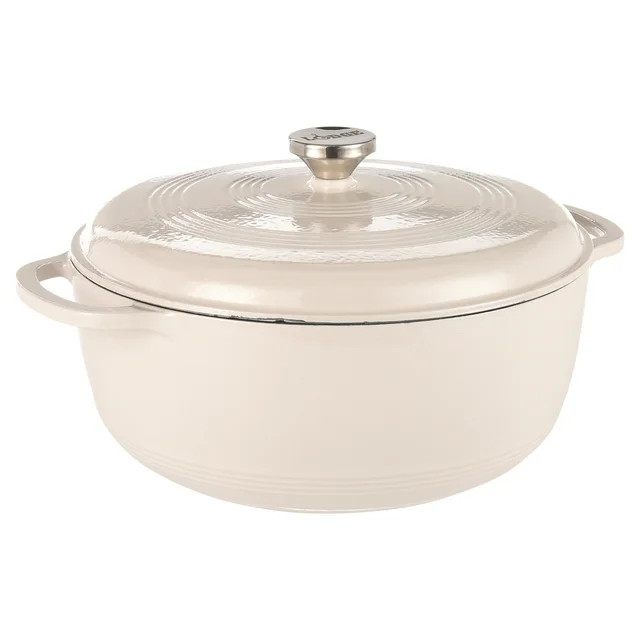 Lodge 7.5 Quart Enamel Cast Iron Dutch Oven, Oyster | Walmart (US)