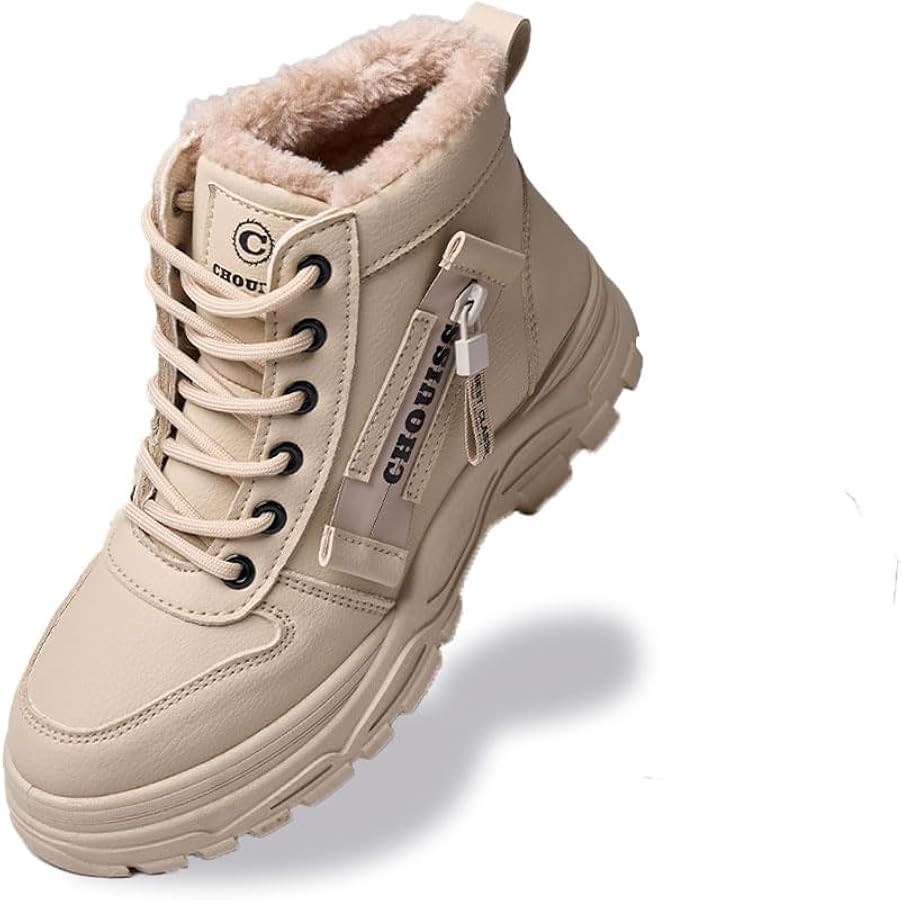 Snow Boots for Women,Platform Winter Boots Warm Sneaker,Hiking Shoes Waterproof with Zipper | Amazon (US)