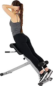 Sunny Health & Fitness Foldable Hyperextension Roman Chair w/Back Extension, Home Gym Sit Up Benc... | Amazon (US)