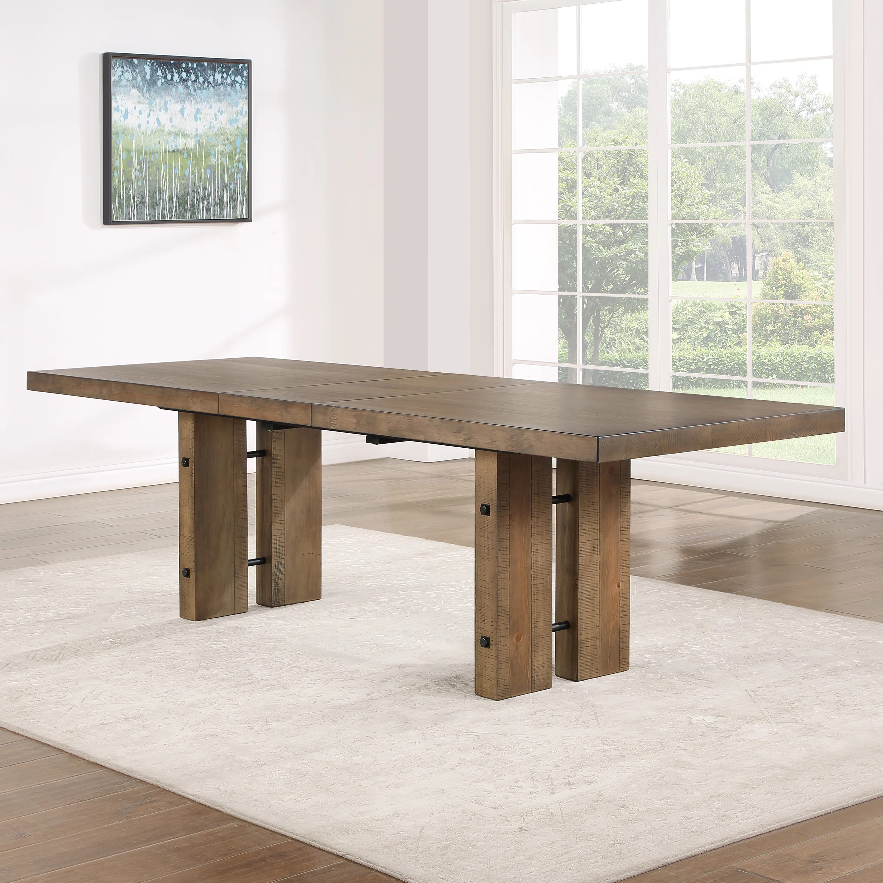 Iresha Extendable Pine Dining Table | Wayfair North America