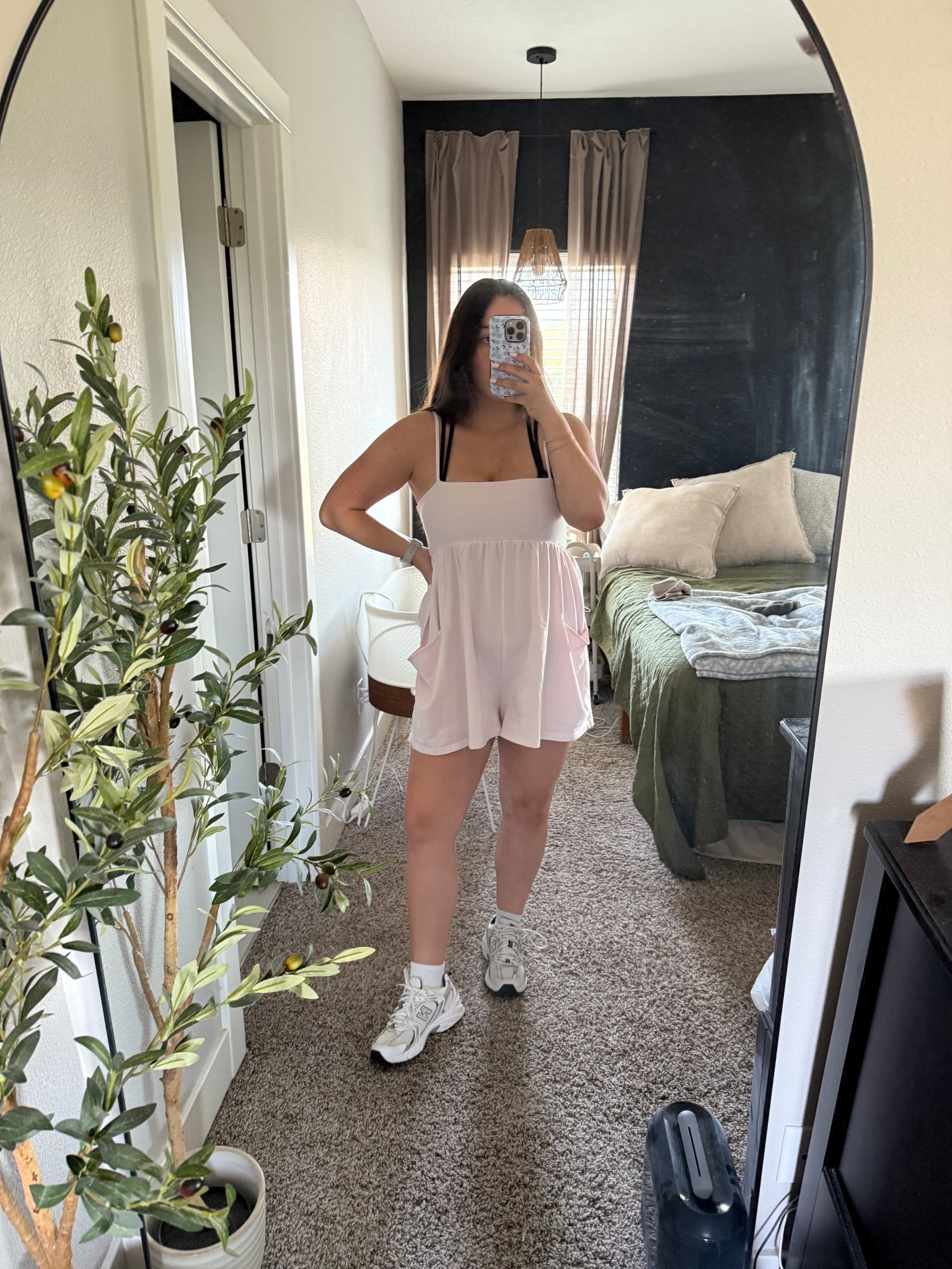 Free People Hot Shot Strappy Onesie in an adorable pink color - perfect easy outfit for spring! 

#LTKgrwm #LTKmomlife #LTKootd