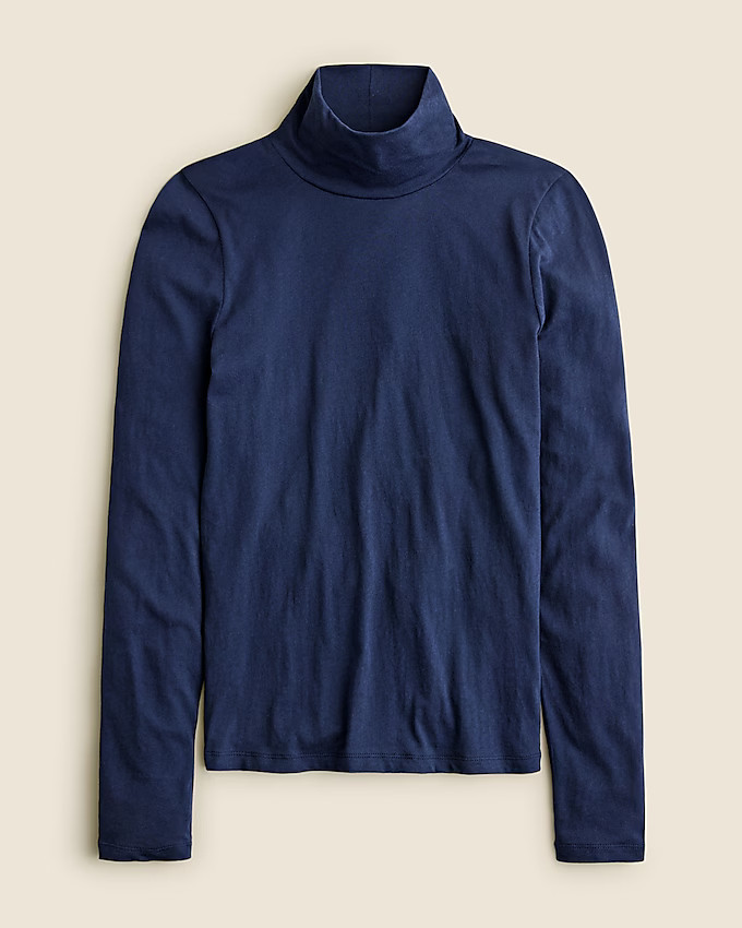 Tissue crepe turtleneck | J. Crew US