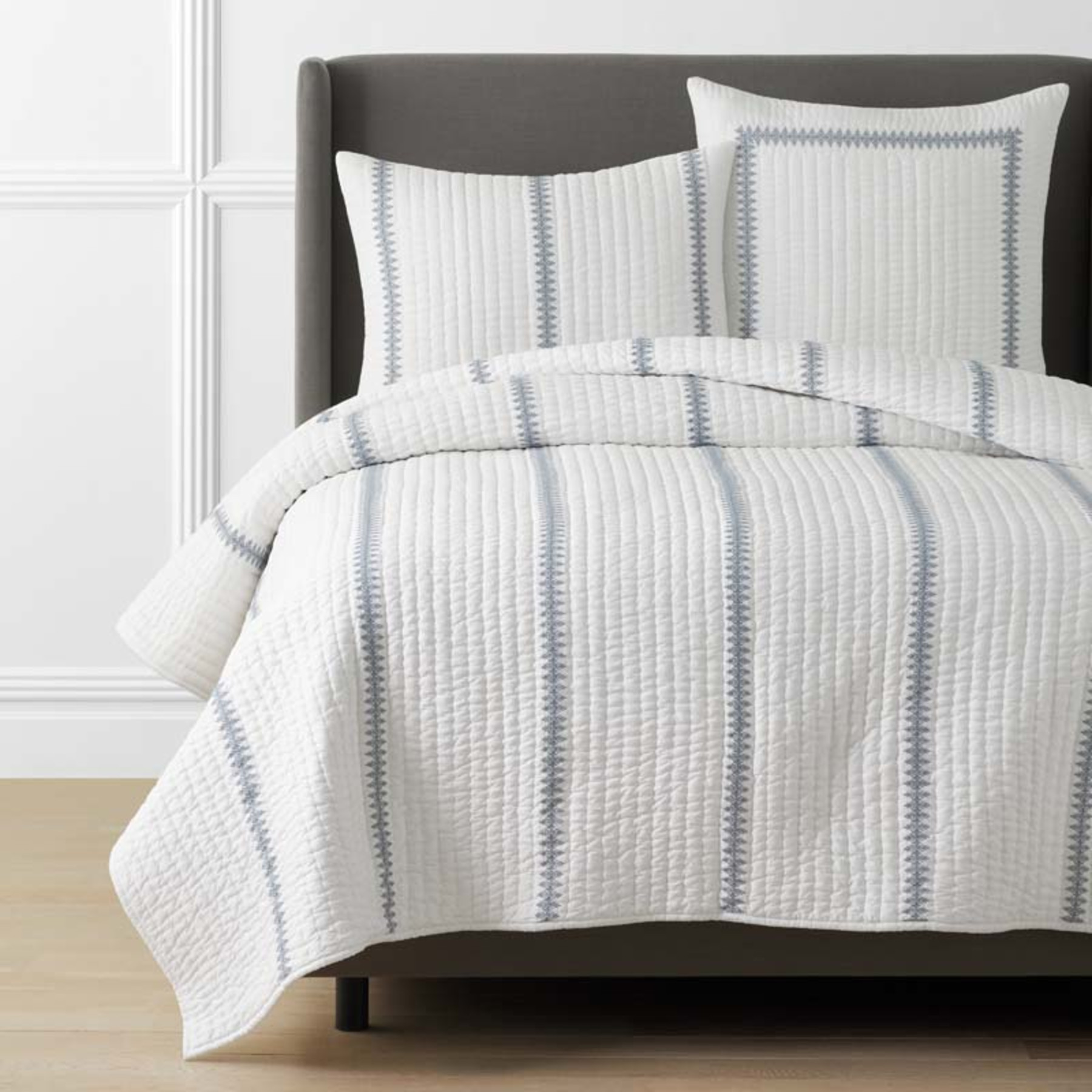 Rishika Quilt - White, Full/Queen | The Company Store