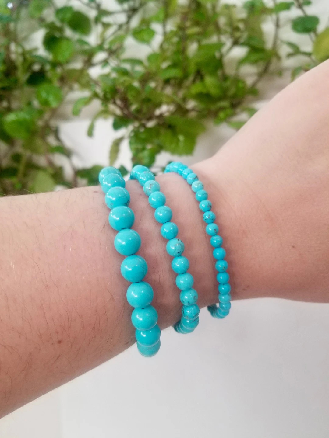 Genuine Turquoise Bracelets, Women, Men, Unisex Jewellery, Real Turquoise, High Quality Crystals,... | Etsy (US)