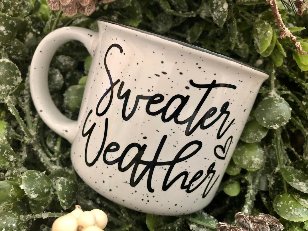 Sweater Weather Mug Fall Campfire Mug Winter Mug Christmas - Etsy | Etsy (US)