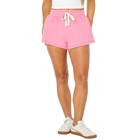 Celebrity Pink Women's Tie Front Fleece Shorts, Sizes XS-4X | Walmart (US)