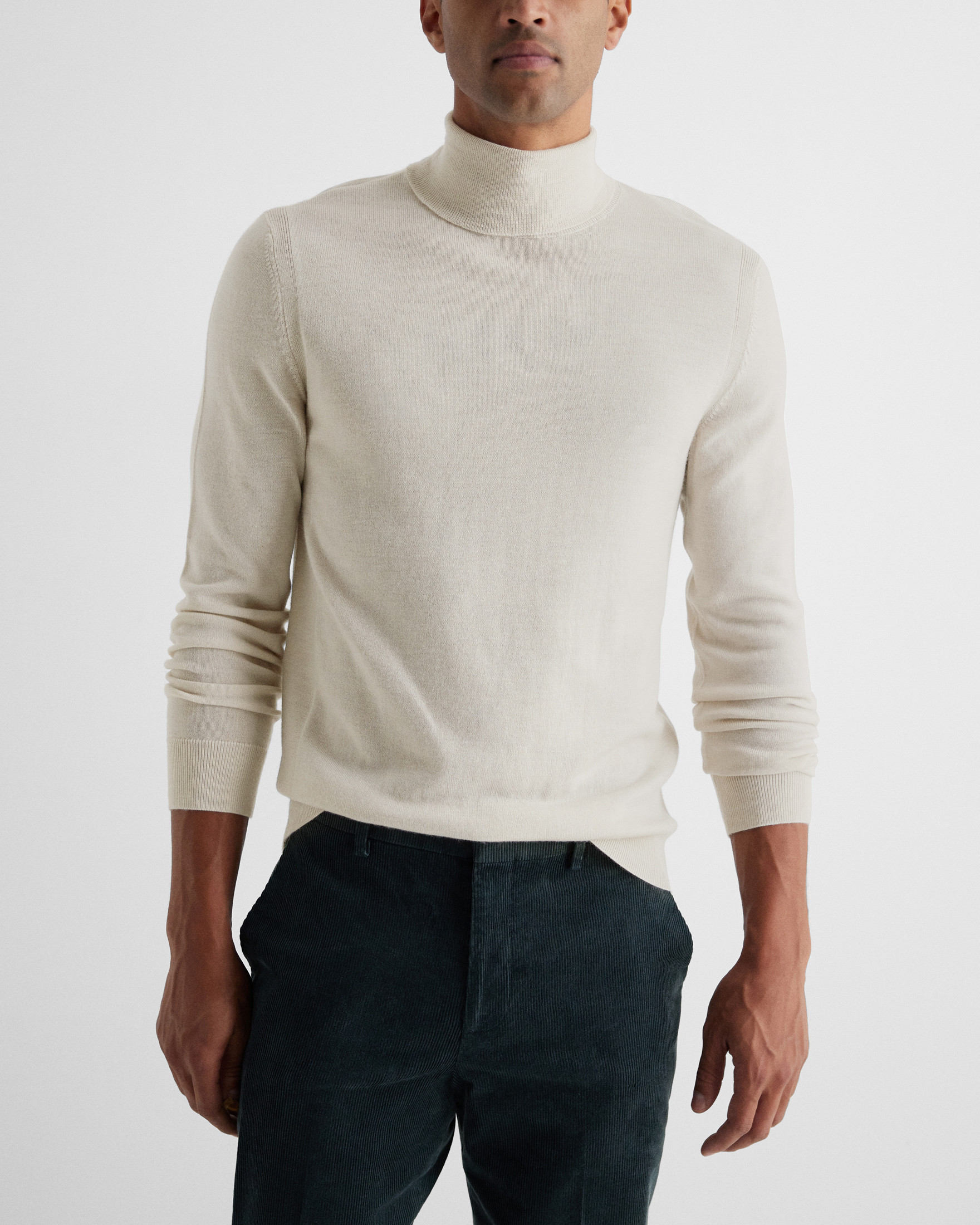 Turtleneck Merino Wool Sweater | Express