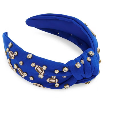 Shiraleah Game Day Charms Knotted Headband, Blue | Target