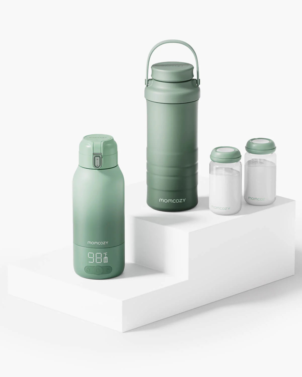 On-the-Go Bundle: Portable Baby Bottle Warmer + 22oz Baby Bottle Coole | Momcozy US