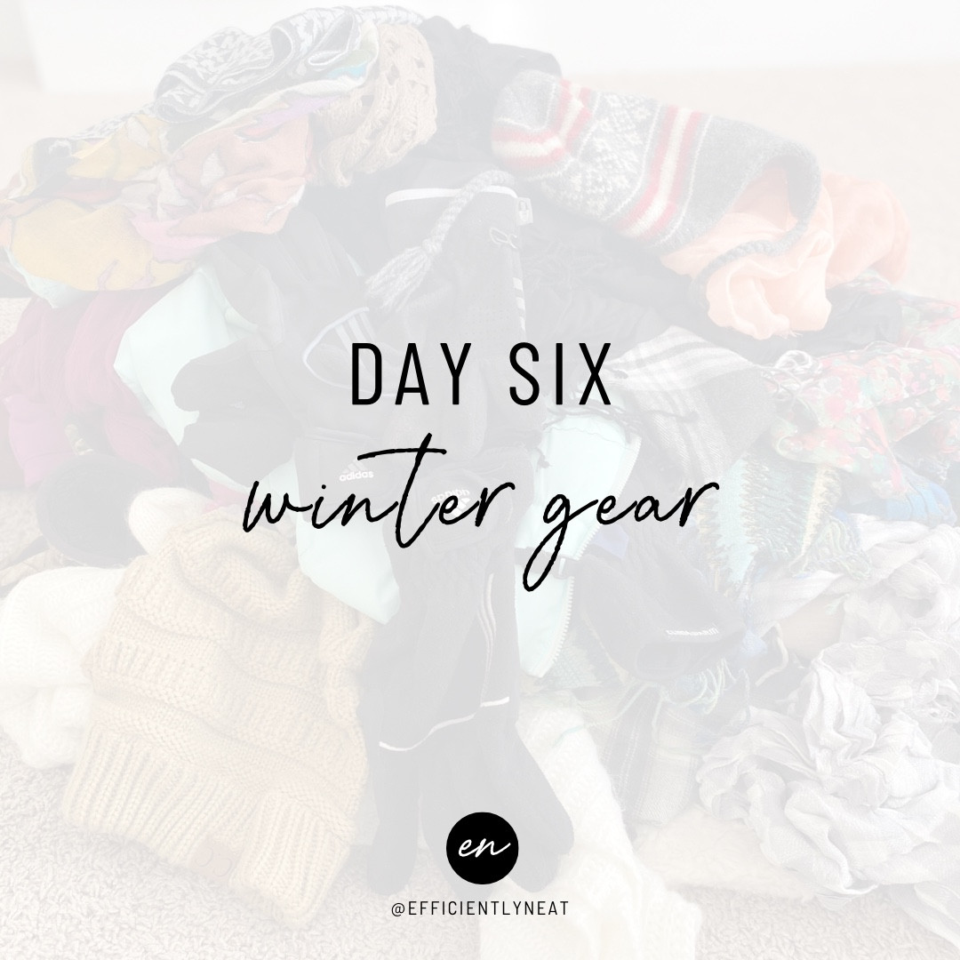 🥶Welp, it’s another snow day over here 🫠… and what better way to spend it than organizing winter gear!

❄️ It’s Day Six of the #freshstartchallenge and I am really excited for this challenge because with winter in full force, our winter gear tends to be a hot mess 🙃

👉🏼 Swipe through to see all the tips & tricks for organizing the winter gear chaos!

✨Remember this challenge doesn’t require you to buy a THING! But if you are looking for ways to help maintain your organization head over to my bio or follow @efficientlyneat on the LTK app for links to helpful organizing products!

#LTKfindsunder50 #LTKfamily #LTKhome