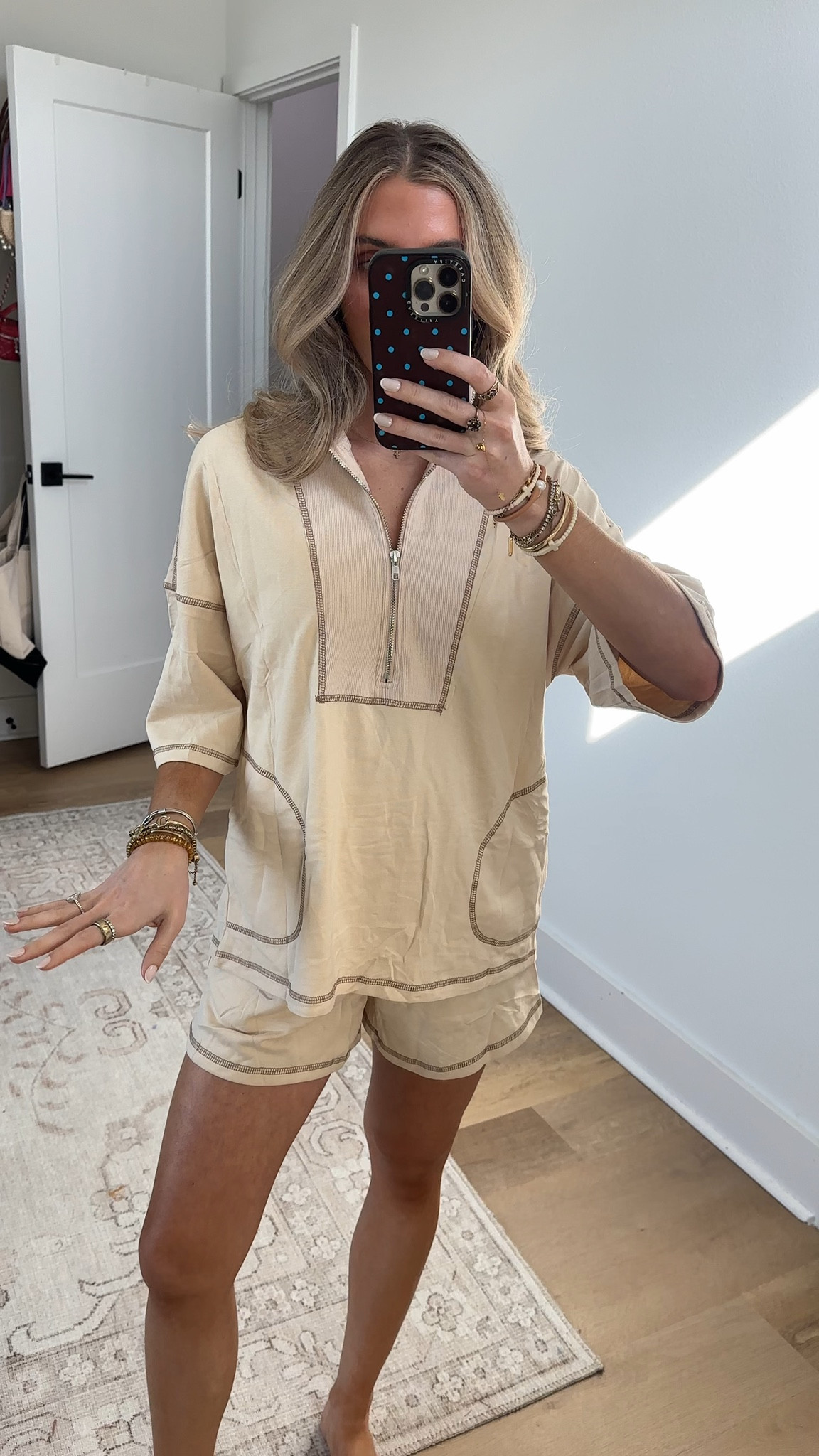 Amazon size small Gozoloma Women's Summer 2 Piece Outfits Contrast Stitching Matching Set- Half-Zip Short Sleeves Top & Shorts with Pockets


#LTKootd #LTKSeasonal #LTKSaleAlert