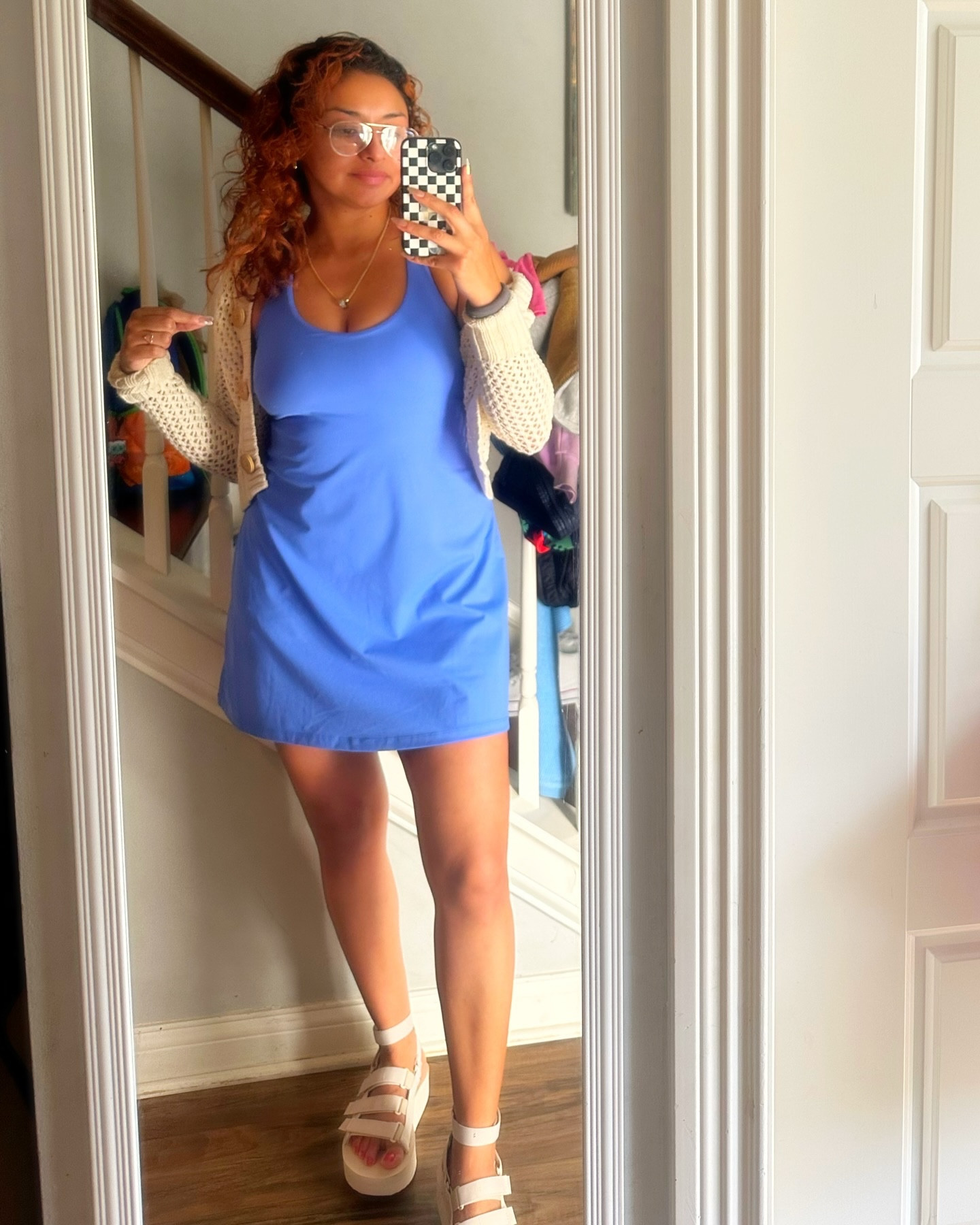 Very comfy and stretchy, has shorts under, mom of 5 approved! 
.
.
.
.
.
.
.
.
.
#ootd #outfit #mom #momlife #momlife #fitcheck #outfitoftoday #momoutfit #outfitinspiration

#LTKActive #LTKShoeCrush #LTKFindsUnder50