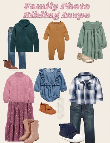 Fall family photo inspo for siblings. From baby to kid sizes. Fall outfit inspo. 

#LTKfamily #LTKkids #LTKbaby