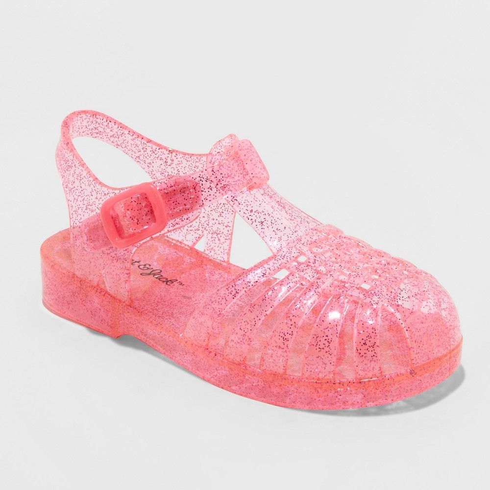 Toddler Girls' Cappi Jelly Sandals - Cat & Jack Pink L | Target
