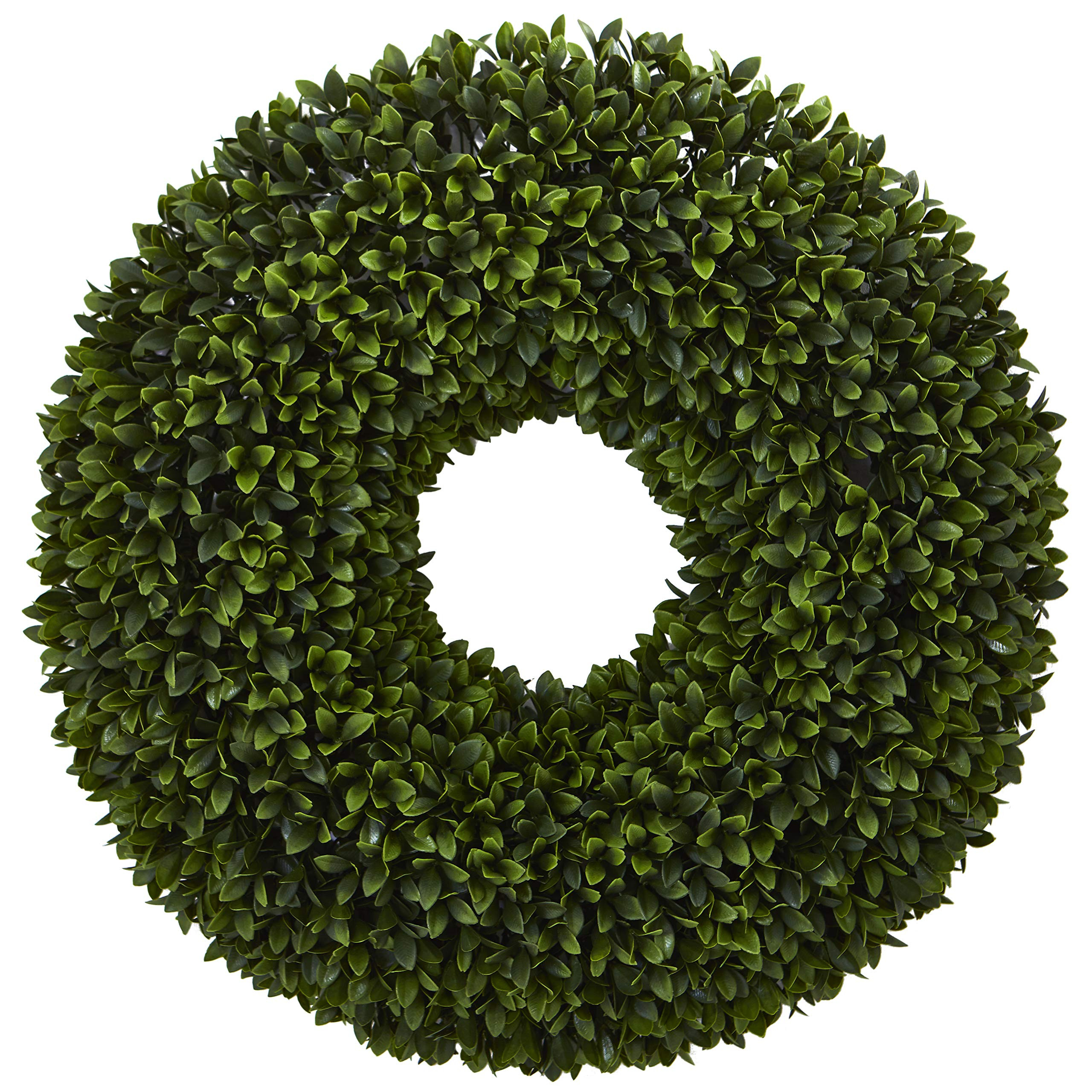 Nearly Natural 24-in. Boxwood Artificial Wreaths Green | Amazon (US)