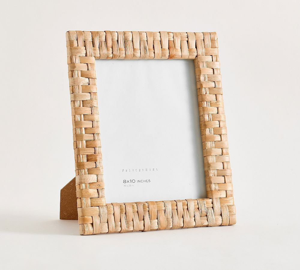 Flat Checkered Seagrass Frame, 8x10 | Pottery Barn (US)