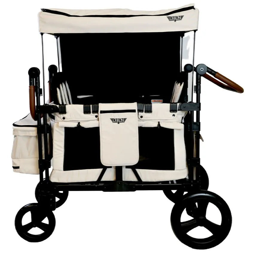 Keenz XC+ Luxury Comfort Stroller Wagon 4 Passenger - Cream | REBEL (formerly Rebelstork)